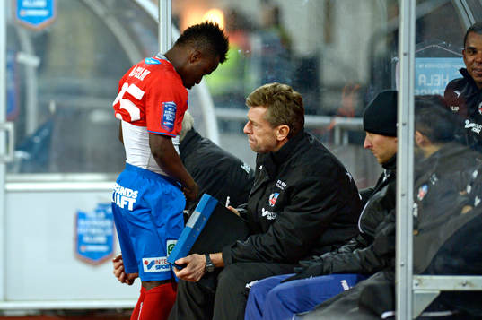 Helsingborgs David Accam på väg att bli inbytt