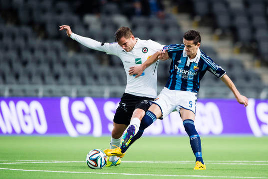 Örebros Robert Åhman Persson och Djurgårdens Haris Radetinac