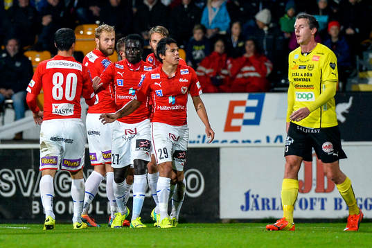 Kalmars Tor Øyvind Hovda jublar