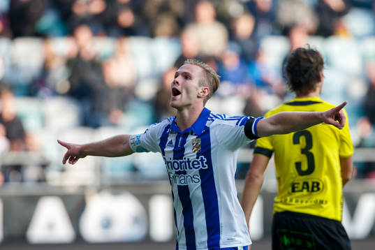 IFK Göteborgs Gustav Engvall jublar