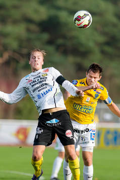 Mjällbys Robin Strömberg och Falkenbergs David Svensson