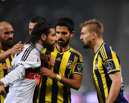  Turkey super league derby match between Besiktas and Fenerbahce at Ataturk Olympic Stadium in Istanbul on November 02, 2014.