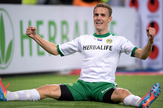 Hammarbys Fredrik Torsteinbö jublar