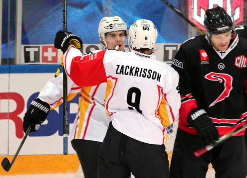 Skellefteås Patrik Zackrisson firar