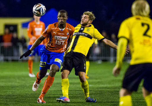 Östers Alhaji Gero och Frejs Christophe Lallet