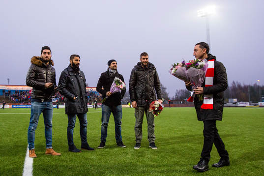 Hammarbys spelare Nahir Besara, Stefan Batan, Kennedy Bakircioglu och Andreas Haddad med förflutet i Assyriska uppvaktas