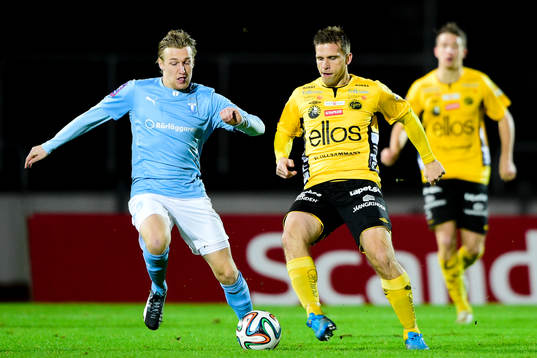 Malmö FFs Emil Forsberg och Elfsborgs Anders Svensson