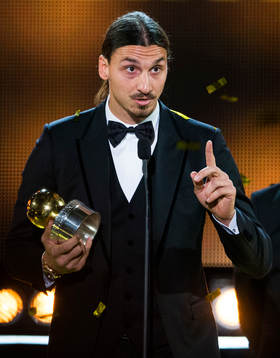 Guldbollen tilldelades Zlatan Ibrahimovic