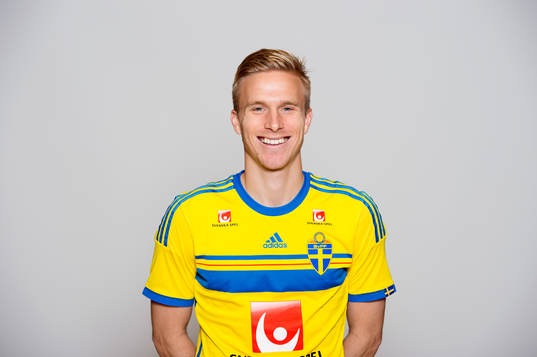Sveriges Oscar Wendt poserar för ett porträtt den 12 november 2014 i Stockholm.