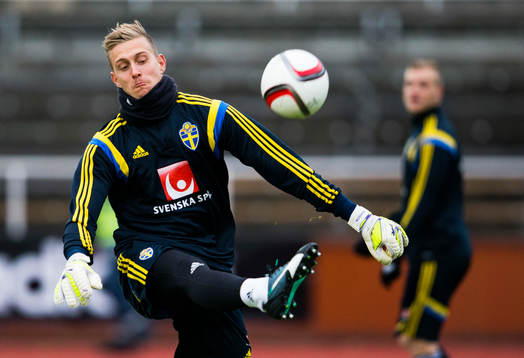 Sveriges målvakt Johan Dahlin