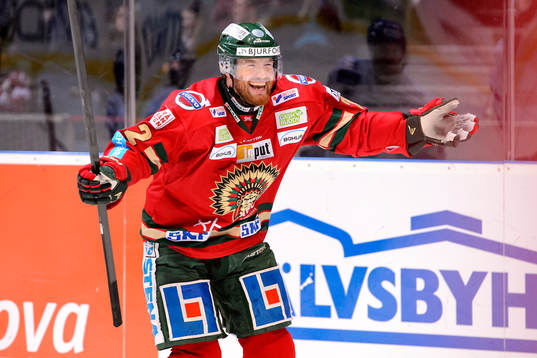 Frölundas Robin Figren jublar