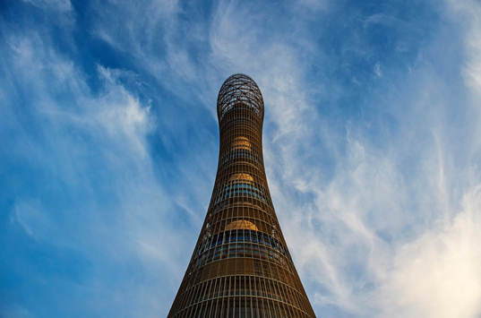 Aspire Tower i Aspire Zone den 6 december 2014 i Doha.