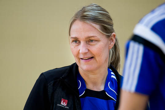 Sveriges förbundskapten Helle Thomsen