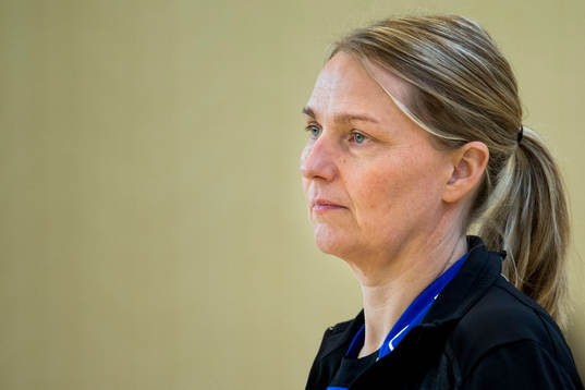 Sveriges förbundskapten Helle Thomsen