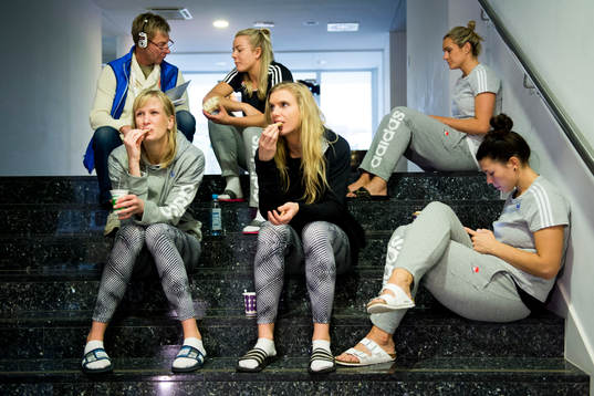 Sveriges Anna-Maria Johansson, Jenny Alm, Jessica
