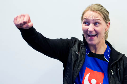 Sveriges förbundskapten Helle Thomsen