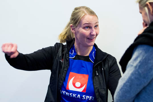Sveriges förbundskapten Helle Thomsen