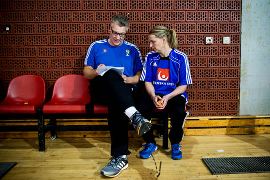 Sveriges förbundskaptener Thomas Sivertsson och Helle