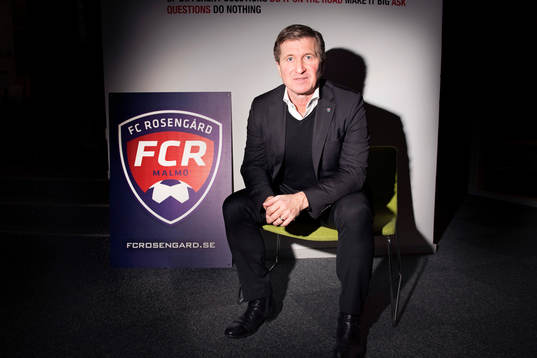FC Rosengårds ordförande Håkan Wifvesson poserar för ett porträtt