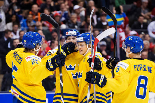 Sveriges William Nylander jublar