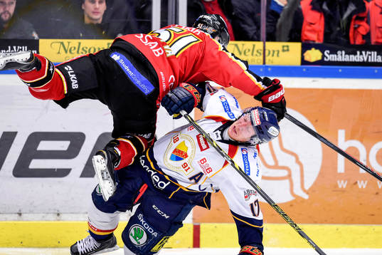 Luleås Kristian Näkyvä och Djurgårdens Henrik Eriksson