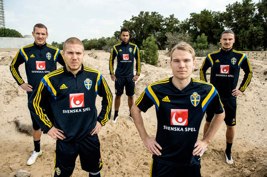 Malmös och Sveriges Robin Olsen, Anton Tinnerholm, Isaac Kiese Thelin, Oscar Lewicki och Erik Johansson