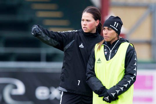 Rosengårds Sara Björk Gunnarsdottir och Marta Viera Da Silva