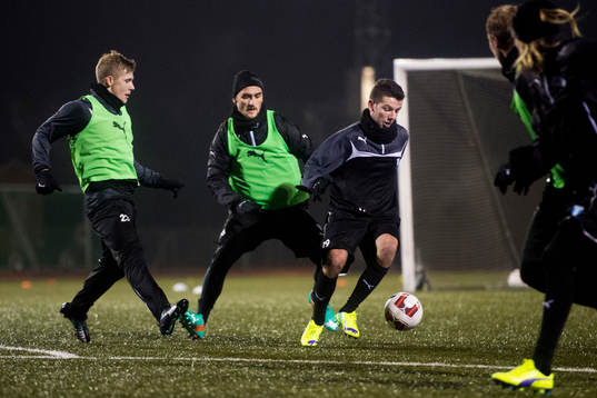 Malmö FFs Erik Andersson, Agon Mehmeti och Erdal Rakip