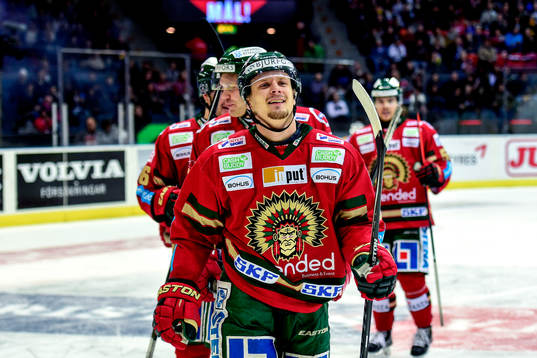 Frölundas Nicklas Lasu jublar
