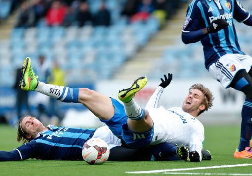 Norrköpings Christoffer Nyman och Djurgårdens Jesper Arvidsson