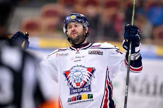 Linköpings Jeff Taffe jublar