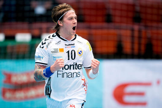 Redbergslids Charlie Sjöstrand jublar