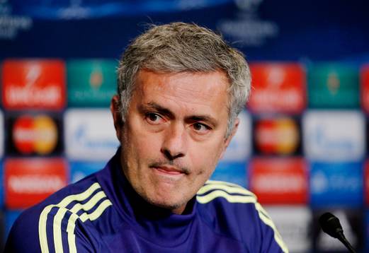  Football - Chelsea Press Conference - Parc des Princes, Paris, France - 16/2/15 Chelsea manager Jose Mourinho during the press conference 
