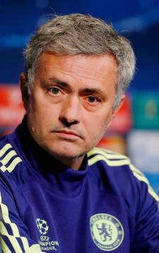  Football - Chelsea Press Conference - Parc des Princes, Paris, France - 16/2/15 Chelsea manager Jose Mourinho during the press conference 
