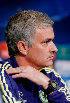 Football - Chelsea Press Conference - Parc des Princes, Paris, France - 16/2/15 Chelsea manager Jose Mourinho during the press conference 