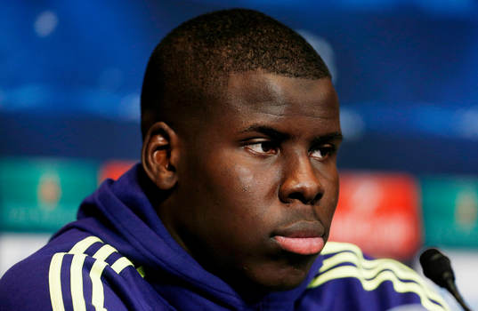 Football - Chelsea Press Conference - Parc des Princes, Paris, France - 16/2/15 Chelsea manager Kurt Zouma during the press conference 