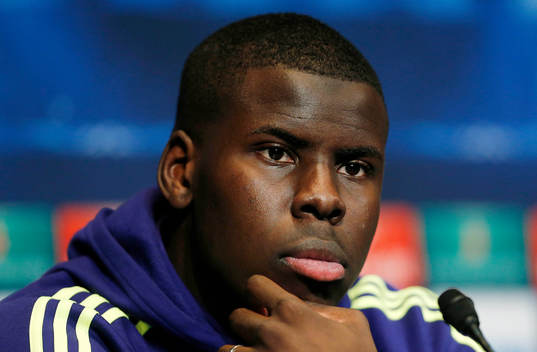 Football - Chelsea Press Conference - Parc des Princes, Paris, France - 16/2/15 Chelsea manager Kurt Zouma during the press conference 