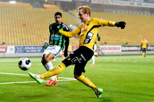 Elfsborgs Simon Lundevall och Gais Sandeep Mankoo