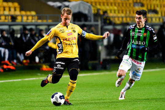 Elfsborgs Andreas Klarström och Gais Petrit Zhubi