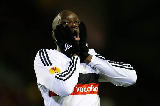  Football - Liverpool v Besiktas - UEFA Europa League Second Round First Leg - Anfield, Liverpool, England - 19/2/15 Besiktas' Demba Ba looks dejected after missing a chance to score