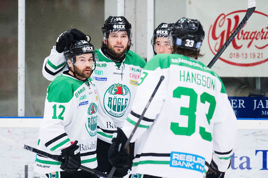 Rögles Jack Connolly, Jordan Smotherman, Jakob Lilja och