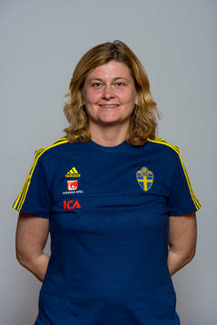 Sveriges pressansvarige Rebecca Hedin poserar för ett porträtt den 2 mars 2015 i Albufeira, Portugal.