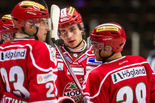 Modos Adrian Kempe gör det enda målet i andra perioden