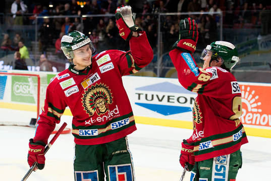 Frölundas Anton Blidh och Frölundas Andreas Johnson gör