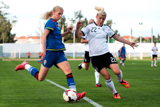 Sveriges Sofia Jakobsson och Tysklands Luisa Wensing