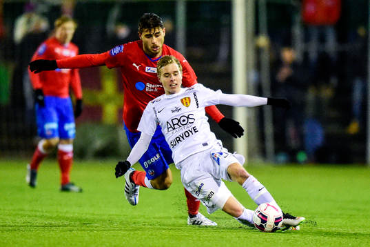 Helsingborgs Astrit Ajdarevic och Syrianskas Victor Wernersson