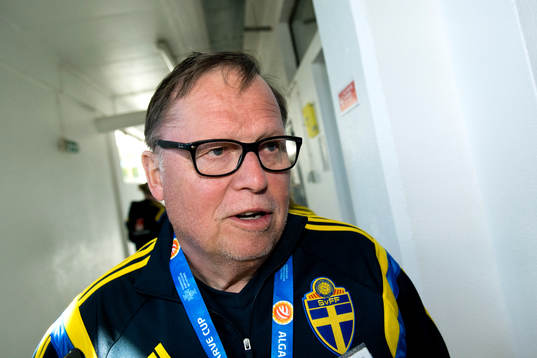 Sveriges läkare Yelverton Tegner blir intervjuad