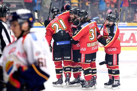 Luleås spelarna jublar