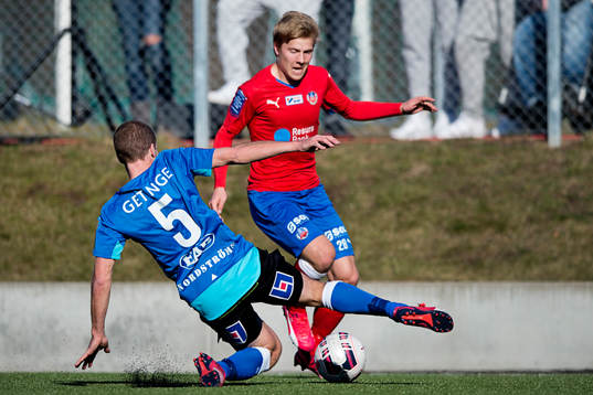Helsingborgs Jere Uronen och Halmstads Christoffer Andersson