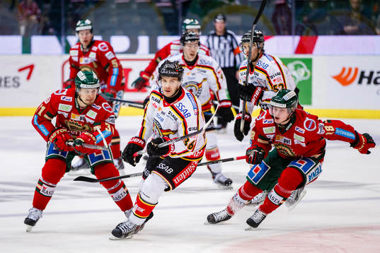 Frölundas Nicklas Lasu, Luleås Niklas Fogström och